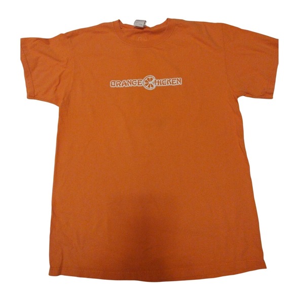 Panda Expres Man Size Large Restaurant Logo T-Shirt Orange Color - Picture 1 of 7